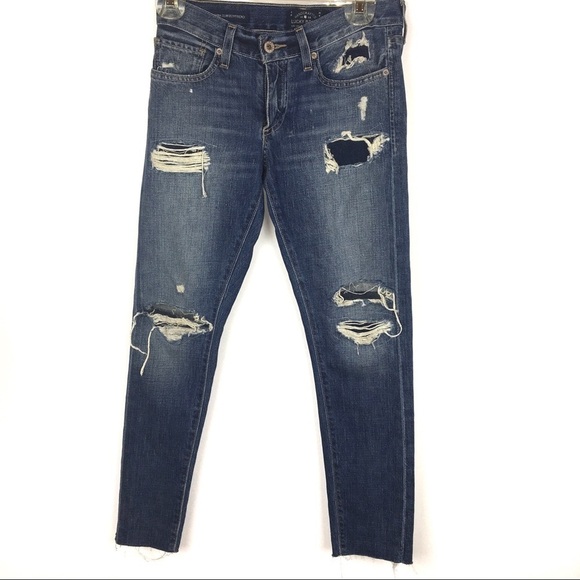 Lucky Brand Sienna Slim Med. Wash Distressed Jeans - Picture 2 of 8